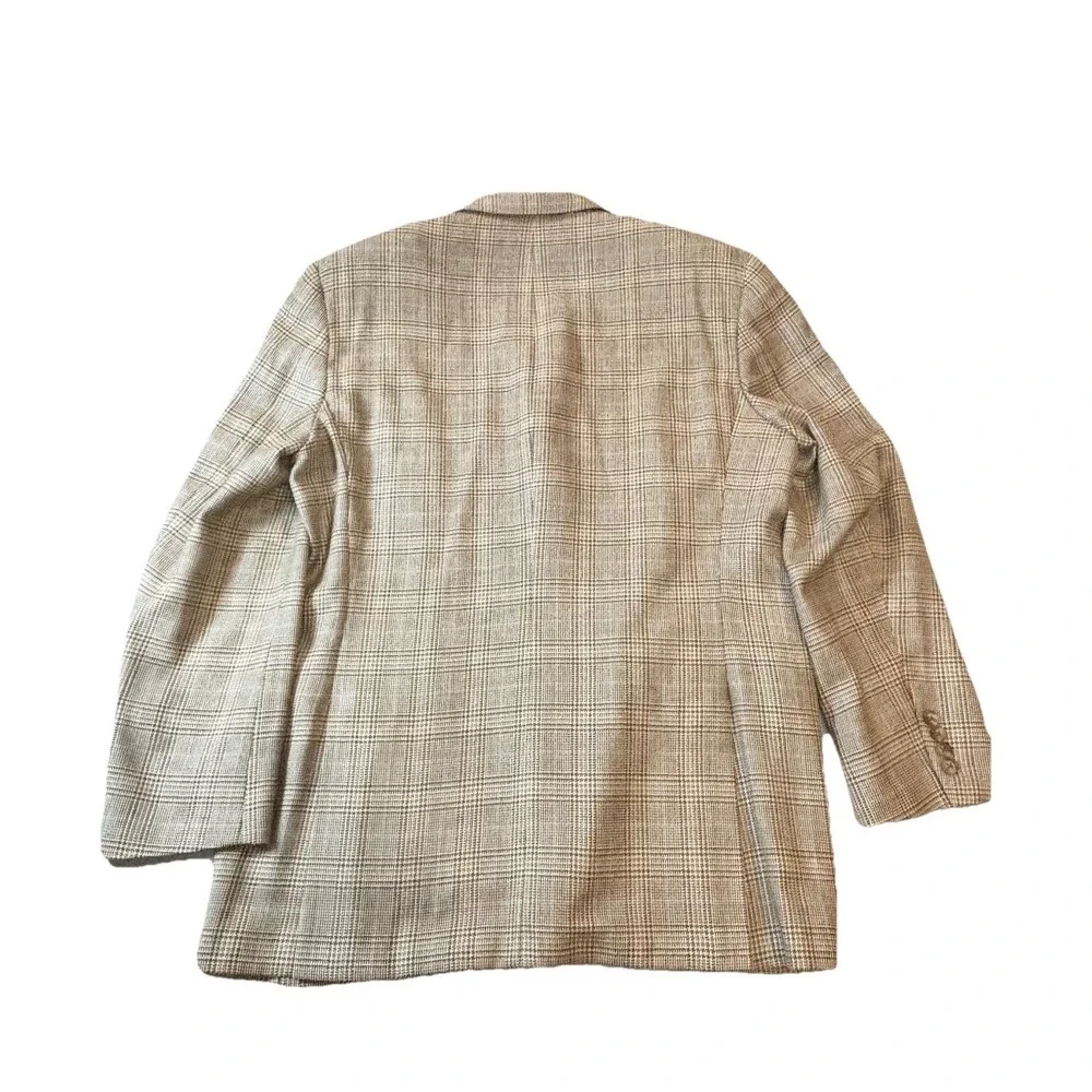 Burberry Kensington Blazer‎ Men's 44r Gold Plaid